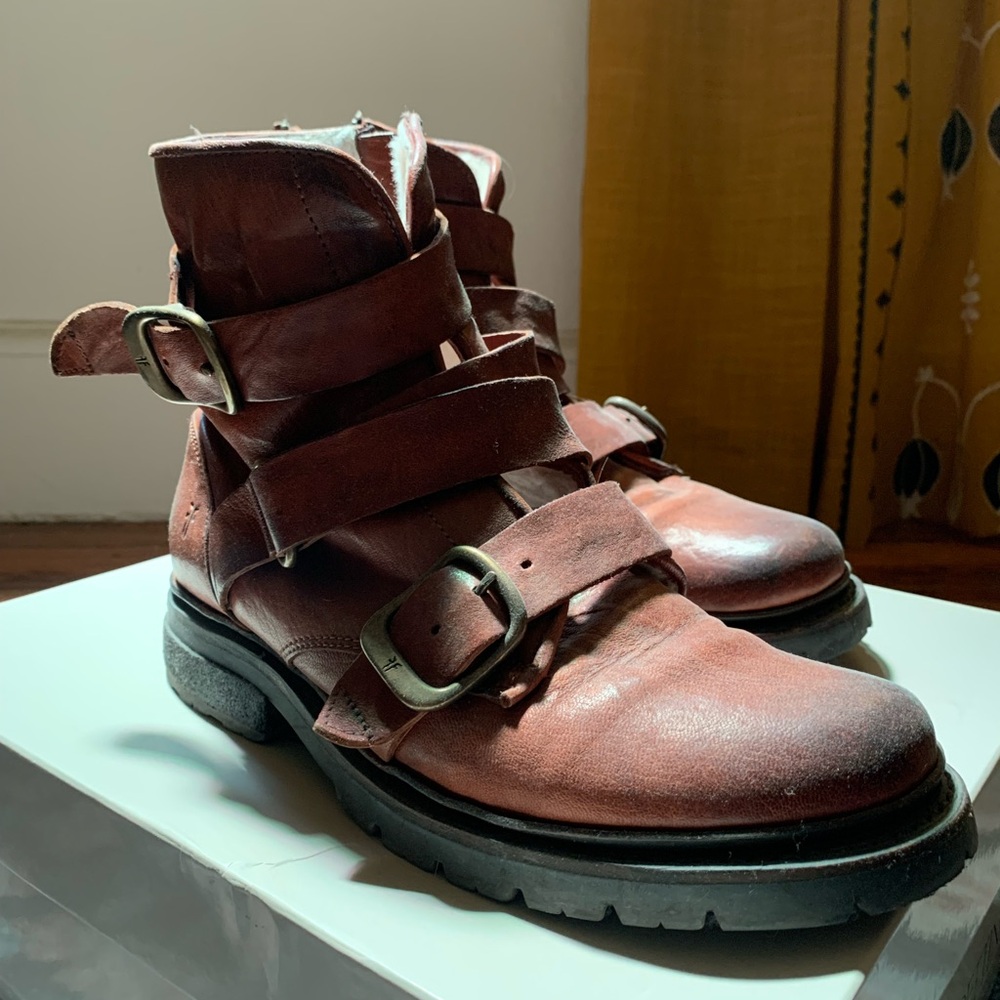 Frye Leather Boots with Shearling- Women’s size 7.5